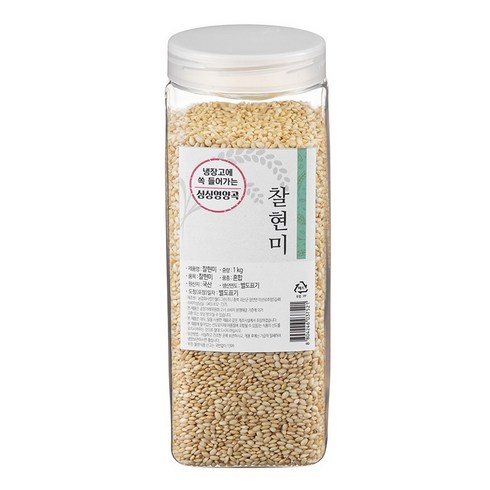월드그린 싱싱영양통 찰현미, 1kg, 1개
