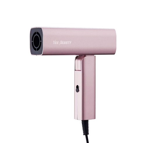 예스뷰티 접이식 헤어드라이기 750W, 샤이니핑크, YB-0700