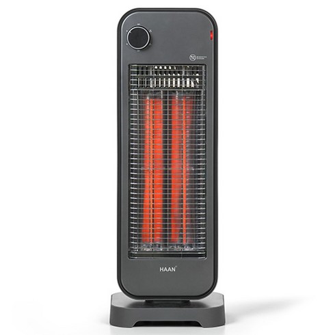 한경희생활과학 자동좌우회전 프리미엄 2단 카본 전기히터, HAAN-Q3500, 그레이
