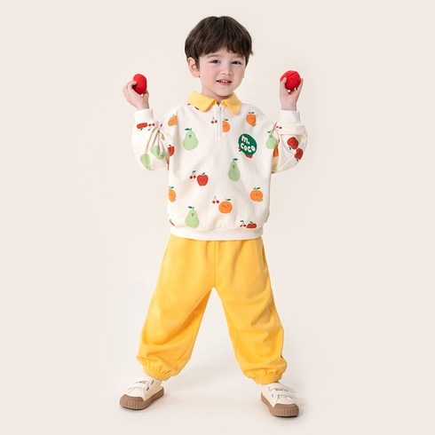 멜리코코 아동용 생글생글과일 상하의 세트 MLJ415