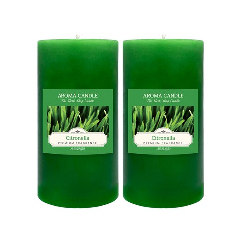 더허브샵 아로마 향초, 시트로넬라, 570g, 2개