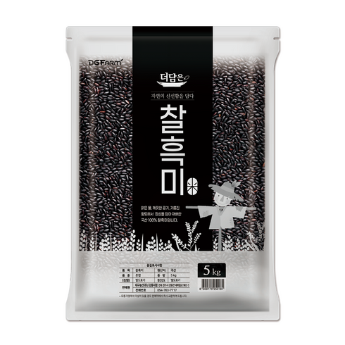 더담은 국산 찰흑미, 5kg, 1개
