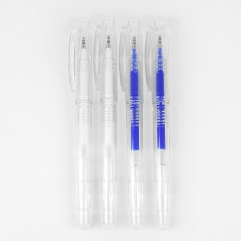 소잉바이핸드 아이롱펜 1mm 4p 세트, 화이트, 화이트, 블루, 블루, 1개