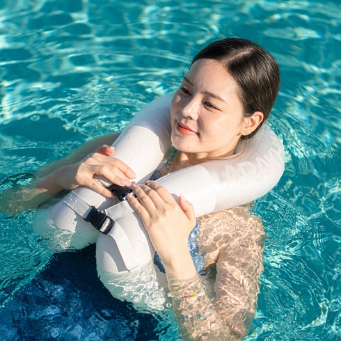아라칸 AIR 착용형 부력 보조 스윔베스트 70kg, 화이트