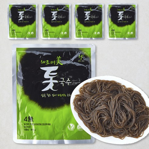 하이푸드 해조미 톳국수, 400g, 5개