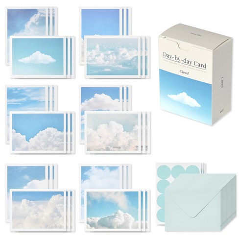모노라이크 데이바이데이 카드, Cloud, 1박스