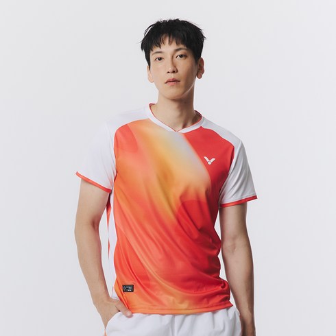 빅터 남성용 배드민턴 BLAZE RUN 티셔츠 VT25CGW025M