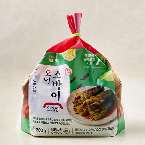 예소담 특오이소박이, 800g, 1개