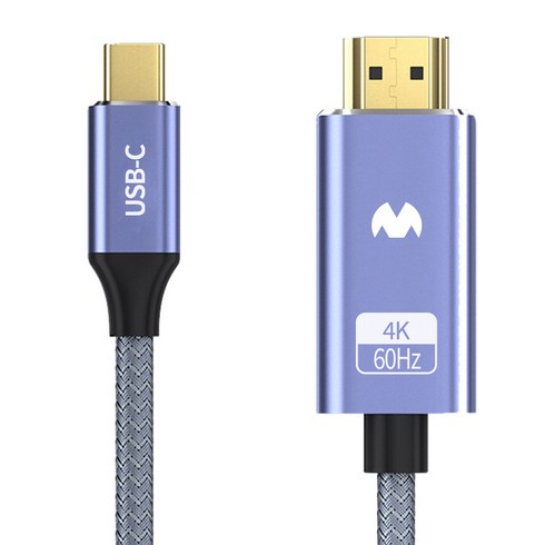 구스페리 C타입 to HDMI 4K UHD 60Hz Ver2.0 미러링 케이블, 3m, 혼합색상, 1개