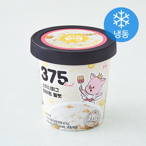 스키니피그 저당 화이트벨벳 컵 아이스크림 (냉동), 1개, 1개입, 474ml