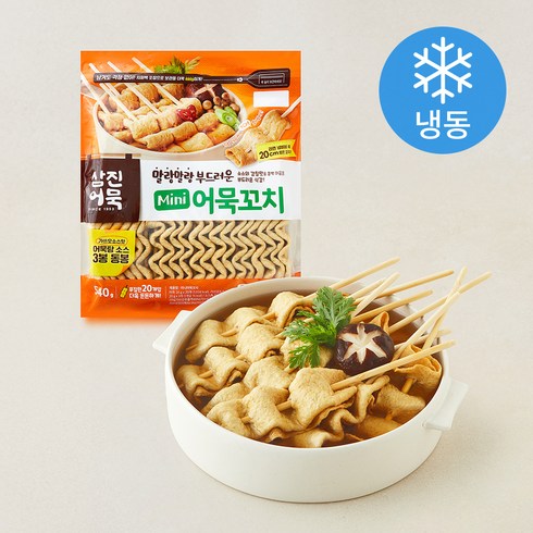 삼진어묵 미니 어묵꼬치 24g x 20개입 + 가쓰오소스 20g x 3개입 세트 (냉동), 540g, 1세트