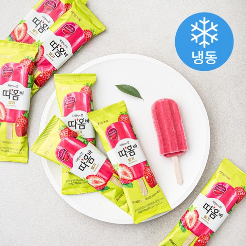빙그레 따옴바 딸기 아이스크림 (냉동), 75ml, 1개입, 8개