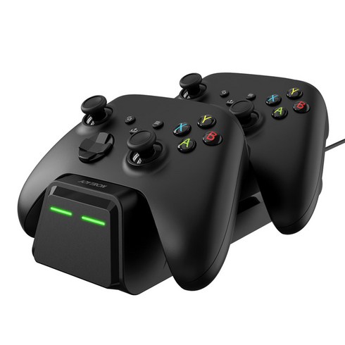 조이트론 XBOX Series X/S 듀얼 차저 충전 거치대 + 배터리팩 포함, 1개, 블랙