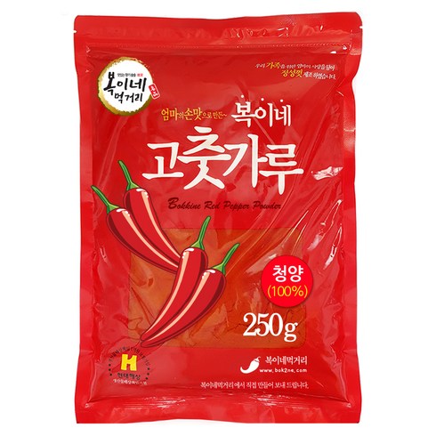 복이네먹거리 중국산 청양고춧가루 아주매운맛 김치용, 250g, 1개