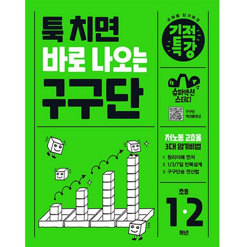 툭 치면 바로 나오는 기적특강 구구단, 수학, 초1 + 초2