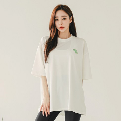 튜브트리 여성용 오버핏 루즈핏 래쉬가드 상의 B7206