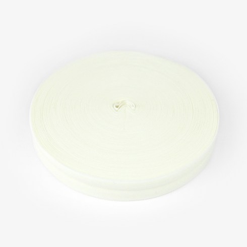 JStrading 접밴드 바이어스 엘라스틱 밴드 20mm, 02 아이보리, 1개