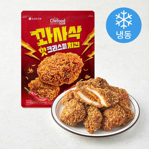 쉐푸드 꽈사삭 핫크리스피 치킨 (냉동), 330g, 1개
