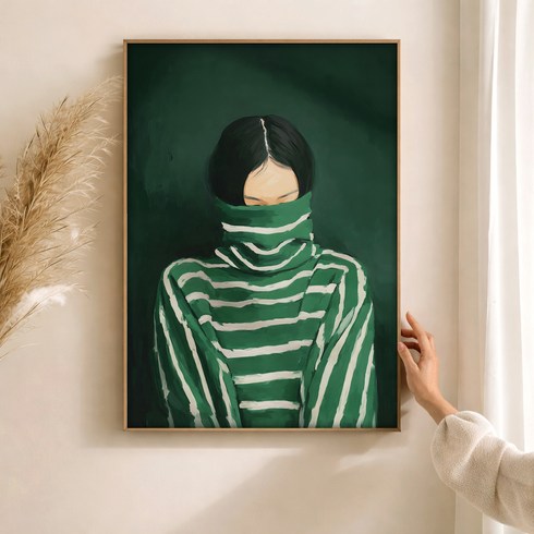 퍼니즈 홈 카페 포스터 그린 터틀