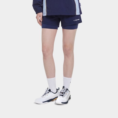 빅터 여성용 SAFE LEGGINGS 배드민턴 투인원 반바지 VTC6CPS001F