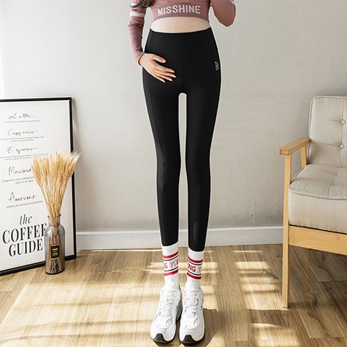 임산부 비타민 라인 절개 레깅스