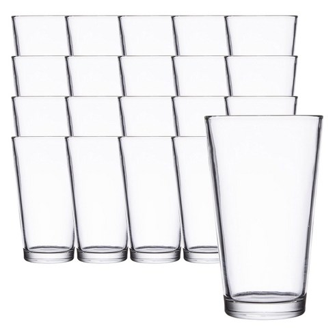 키친초이스 홈카페 유리 베이직믹싱글라스 아이스커피잔 52339 450ml, 투명, 20개