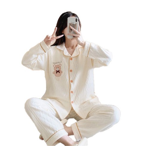 민성컴퍼니 하이 베어 임산부 잠옷 상하의 세트