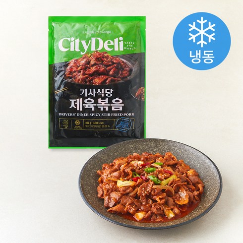시티델리 기사식당 제육볶음 (냉동), 800g, 1개