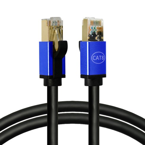 칼론 CAT.8 S-FTP 초고속 랜케이블, 블루, 1개, 10m