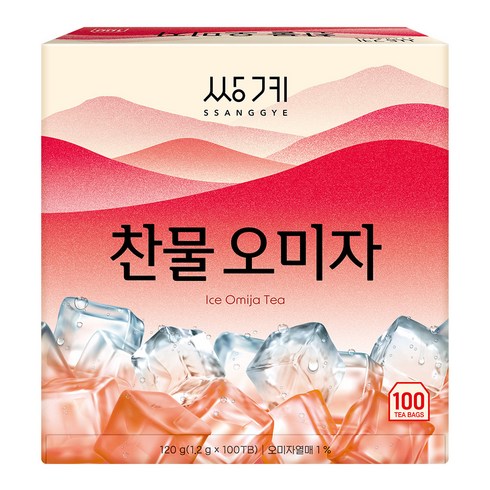 쌍계명차 찬물 오미자, 1.2g, 1개, 100개입