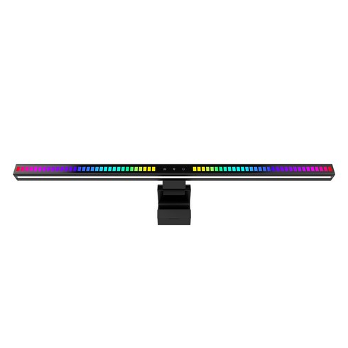 모어뷰 터치식 D자형헤드 모니터 블루라이트차단 LED조명 무드등 WZ-TB300SDS55B 55cm, 블랙, 1개