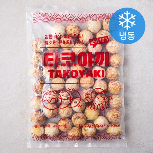 지엔씨푸드 타코야끼 50개입 (냉동), 1kg, 1개