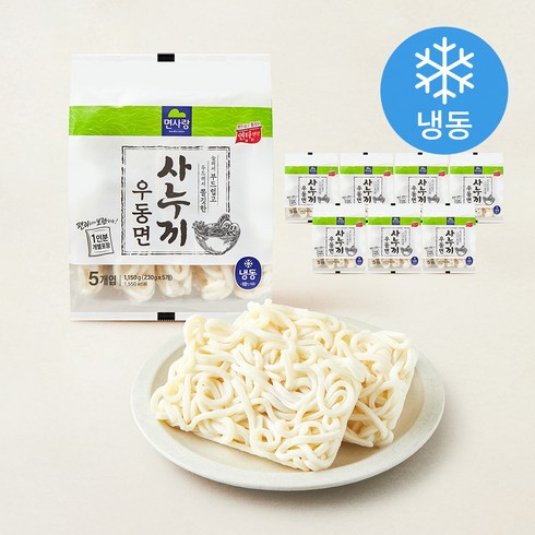 면사랑 사누끼우동 5개입 (냉동), 1.15kg, 8개