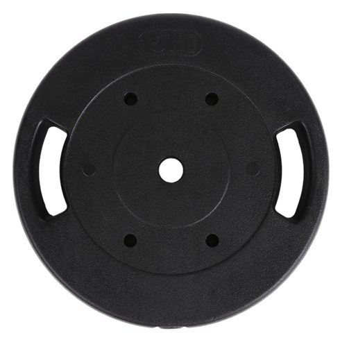 아리프 PVC 코팅 다이나믹 경량 바벨 원판 30mm용, 15kg, 1개, 블랙