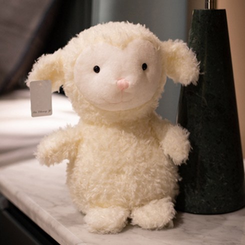 아이끌레 뽀글뽀글 애니멀 캐릭터 봉제인형, 20cm, 양, 1개