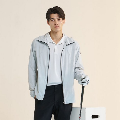 밀레골프 남성용 초경량 바람막이
