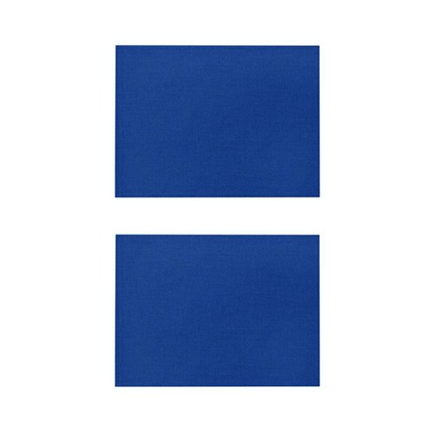 베이직 컬러 방수 린넨 미끄럼방지 플레이스 매트 2P, 005, 32 x 21 cm