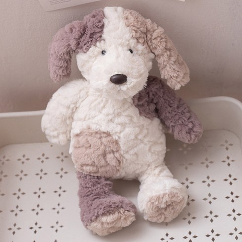 아이끌레 보들 동물 캐릭터 봉제인형, 35cm, 삼색강아지, 1개