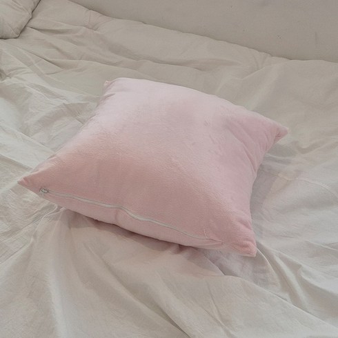 아임리빙 보들보들 극세사 카라멜 쿠션커버 2p