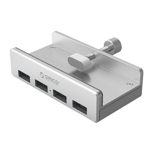 오리코 무전원 4포트 USB3.0 허브 DIY설치형, MH4PU, 실버, 1개