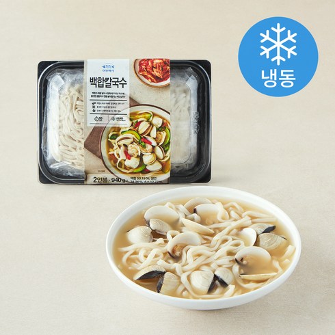 어부백서 백합칼국수 (냉동), 1개, 940g