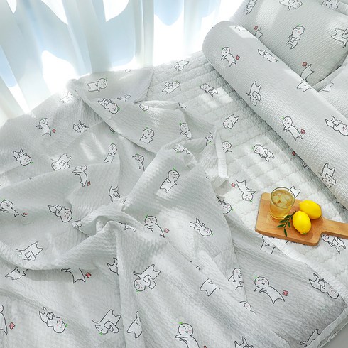 베고자니 마뭉이 시어서커 홑이불, 그레이