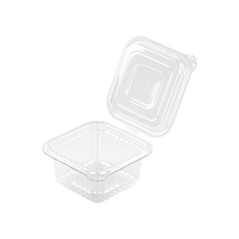 대성기업 사각 원터치 소스 반찬 용기 투명 소, 100개입, 15개