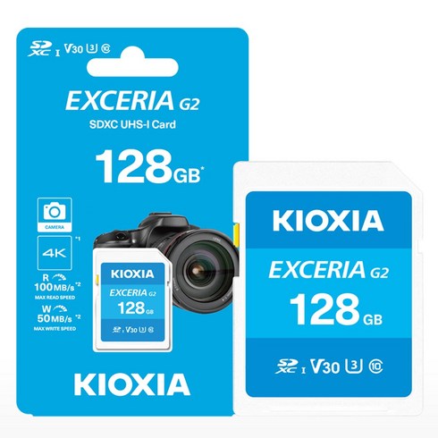 키오시아 EXCERIA G2 SD카드, 1개, 128GB