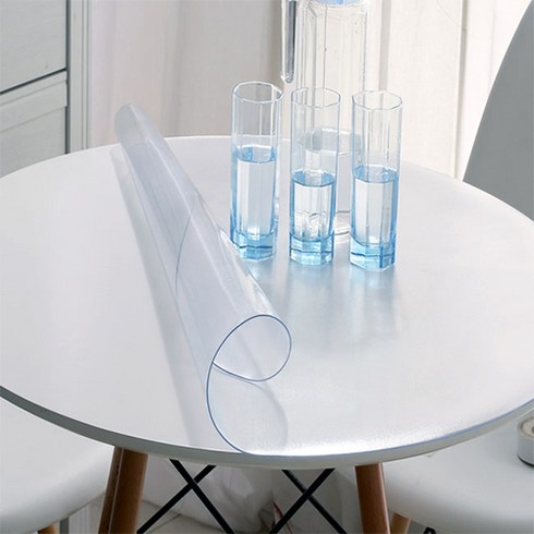 예피아 PVC 모서리 라운딩 매트, 투명, 80cm x 40cm x 2mm, 1개