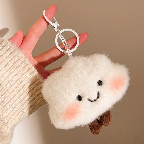 다다랜드 몽실구름 복슬 인형 데일리 키링, 구르미, 1개, 7cm