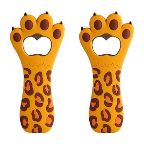 앤티스 패밀리캣 마그네틱 오프너 캣, 옐로우, 2개