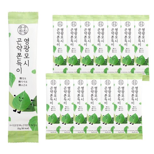 순수한집 영광모시 곤약 쫀득이, 375g, 1개