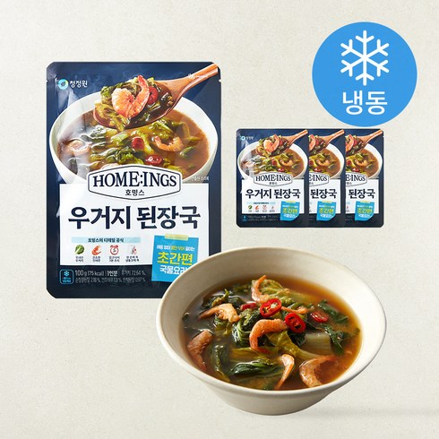 호밍스 초간편 우거지된장국 (냉동), 100g, 4개