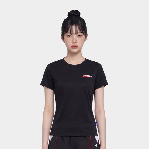 빅터 여성용 MATTE MINIMAL 배드민턴 티셔츠 VTC6CTS002F